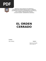 El Orden Cerrado