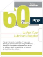 60 Question For Lube Suppliers