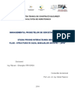 Studiu Privind Interacțiunea Seismică Fluid - Structură În Cazul Barajelor Arcuite - DFSI