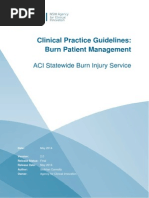 Burn Patient Management - Clinical Practice Guidelines