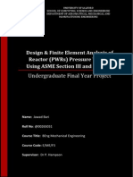 Design & FEA of Reactor Pressure Vessel