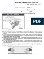 Orientação e Localização, Clima, Solo, Relevo, Vegetação Brasileiros