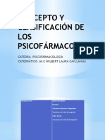 Concepto y Clasificación de Los Psicofármacos