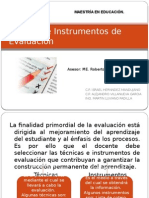 Tecnicas e Instrumentos de Evaluacion