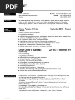 SampIe CV For Iecturer