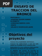 Ensayo de Traccion Del Bronce