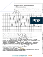 Série D'exercices - Physique Oscillations Électriques Libres Non Amorties - Bac Sciences Exp (2013-2014) MR Rouabhia PDF