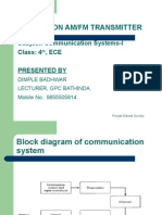 Class Notes - Am & FM Transmitters