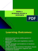 Week 3 Business Rules Supports