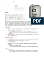 Chemical Element Chlorine (CL)