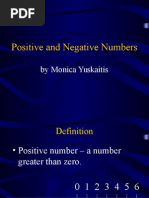 Positive and Negative Numbers: by Monica Yuskaitis