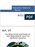 Requisitos de Las Deducciones-Art 27 ISR