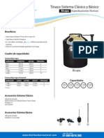 Ficha Tecnica Tinaco Sistema Clasico y Basico Bicapa