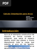 Calculo Cimentacion para Arcos