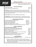 Earnhart C Resume