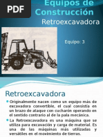 Retroexcavadora y Excavadora