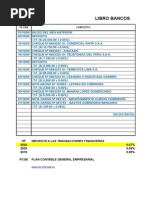 Formato Bancos - Extracto Bancario