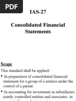 IAS-27 Consolidated Financial Statements