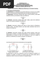 Unidad 3 Instrumentos y Mediciones Eléctricas en Corriente Continua PDF