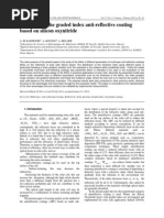 The Effect of Different Parameters of Multi-Layer Anti-Reflective Coatings