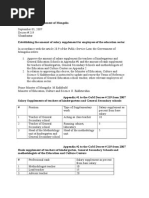 Salary Decrees Mongolia