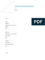 Intermediate System Configurations