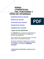 Informe de Vitaminas