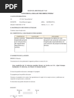 Sesion de Aprendizaje # 163 Miercoles 25112015 Conocemos La Regla de Tres Simple Inversa