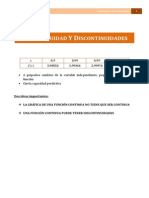 CONTINUIDADES y Discontinuidades