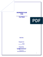 Car Wash Business Plan Template For Download PDF