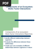 Biotic Factor Interactions Lesson 3