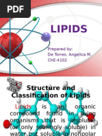 Lipids: Prepared By: de Torres, Angelica M. Che-4102