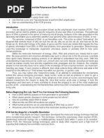 Bio 3A Lab: DNA Isolation and The Polymerase Chain Reaction Objectives