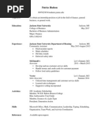 Business Communications Resume