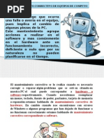 Mantenimiento Correctivo de Equipos de Computo