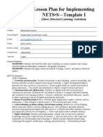 Lesson Plan For Implementing NETS