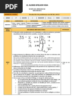 Sesion de Aprendizaje Sobre Multiplos