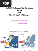 Theme::Council of European Union and The Council of Europe