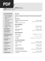 Resume-Lydia Mutoni 2015-11-27