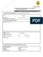 FORMULARIO 001 - Intervención Policial Preventivao o Accion Directa