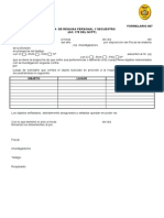 FORMULARIO 007 - Acta Requisa Personal y Secuestro