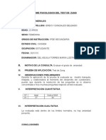 Informe Psicologico Del Test de Zung