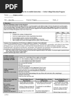 Lesson Planning Form For Accessible Instruction - Calvin College Education Program