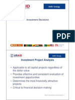 Investment Project Decision Making