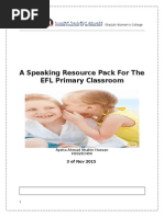 A Speaking Resource Pack For The EFL Primary Classroom: H00283490 EPR2003 Sharjah Women's College