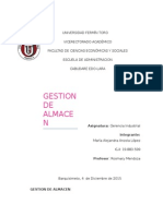 GERENCIA INDUSTRIAL Ejemplo Empresa de Gestion de Almacén