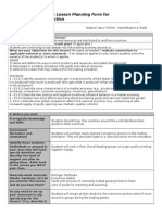 ED 345 Calvin College Lesson Planning Form For Differentiating Instruction