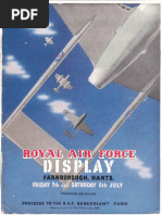 Royal Air Force Display - Farnborough 1950 - Program PDF