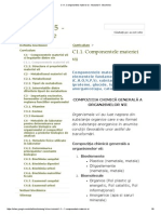 Modulul 5 Biochimie: C1.1. Componentele Materiei VII