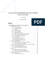 Gemetria Diferencial de Curvas en El Plano